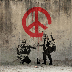 그라피티 뱅크시 Banksy의 peace